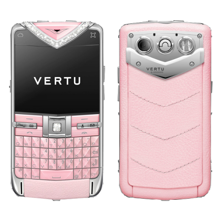  Vertu Constellation Quest Cталь, розовая кожа, бриллианты