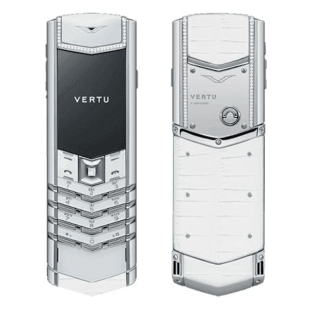 Signature S - Ladies White Alligator SS Diamonds