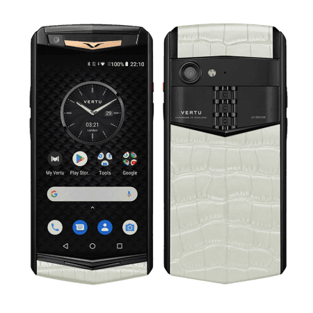 ASTER P Yellow Gold Ultimate Alligator Greamy White