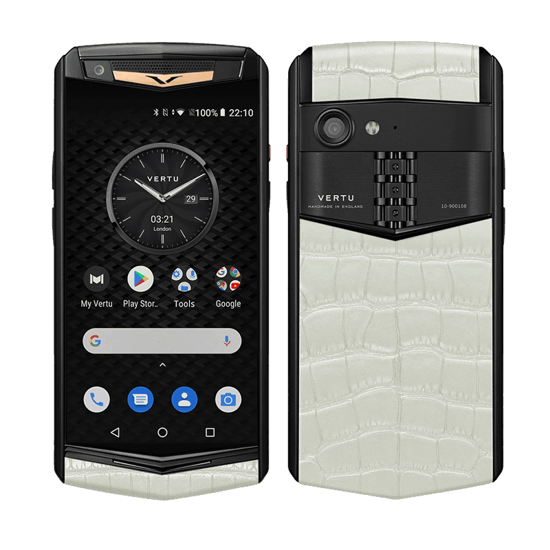 ASTER P Yellow Gold Ultimate Alligator Greamy White