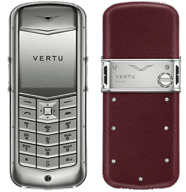 Матовая сталь, бордовая кожа