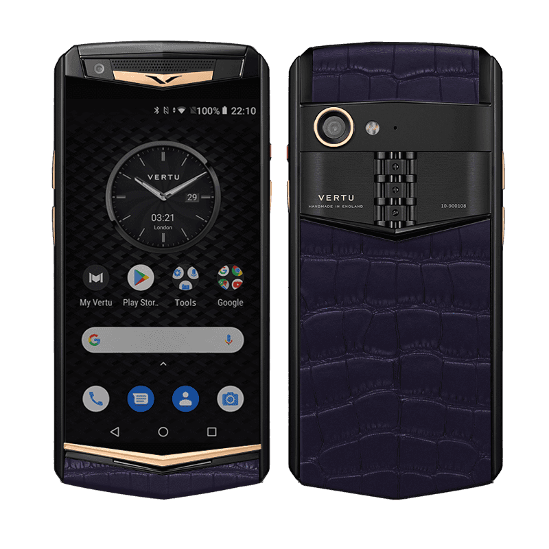 ASTER P Yellow Gold Pure Alligator Deep Violet