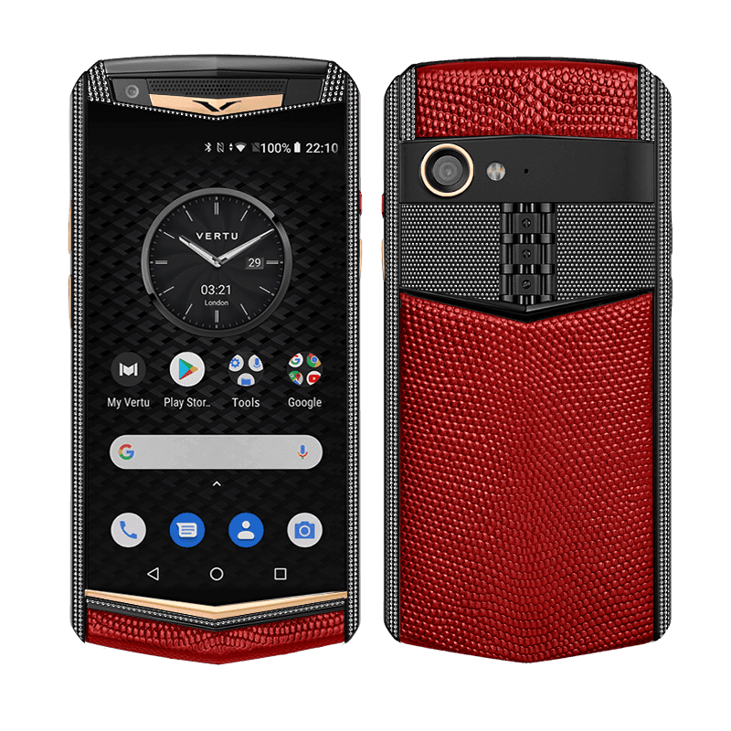 ASTER P Yellow Gold with Diamonds Lizard Garnet