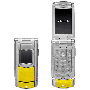 Vertu Ayxta Полированная сталь, желтая кожа