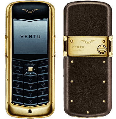 Желтое золото 18 карат, темно-коричневая кожа