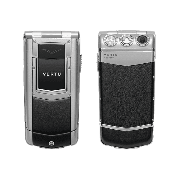 Vertu Ayxta Матовая сталь, черная кожа