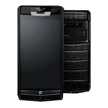 (!Новинка!) Vertu Signature Touch Pure Jet Alligator Diamonds