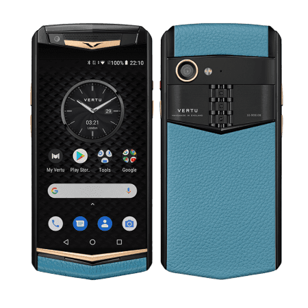 ASTER P Yellow Gold Pure Calf Gentleman Blue