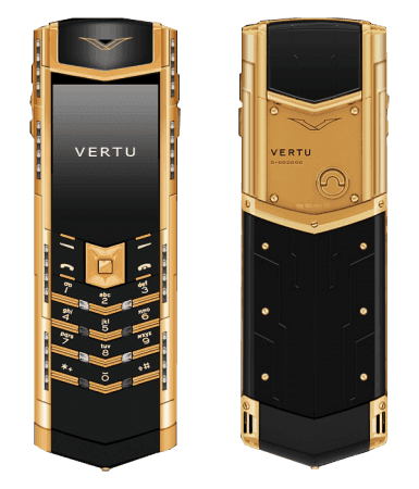 Vertu Signature S Design Deco Красное золото, черные и белые бриллианты