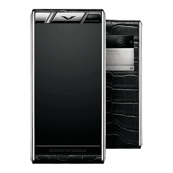 Vertu Aster Diamonds Black Alligator