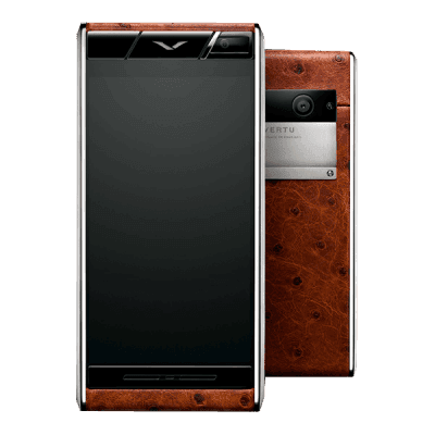 Vertu Aster Cognac Ostrich