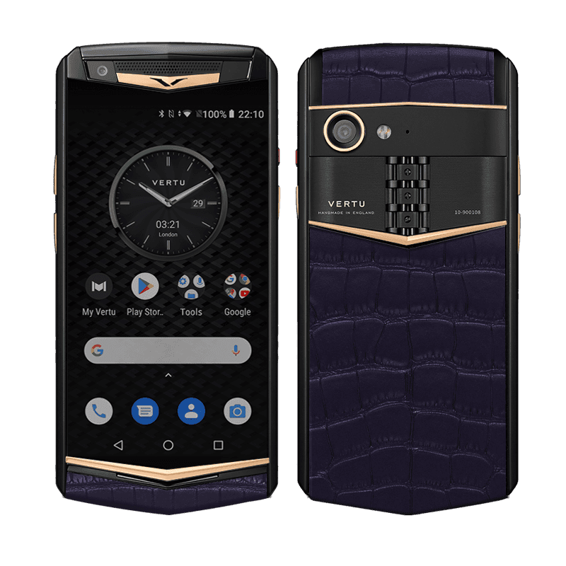 ASTER P Yellow Gold Alligator Deep Violet