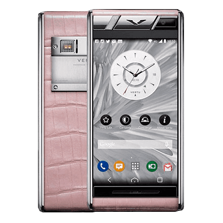 Vertu Aster Diamonds Pink Alligator