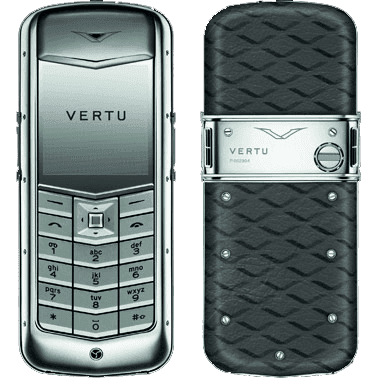 Vertu Constellation Monogram Матовая сталь, кожа оловянного цвета