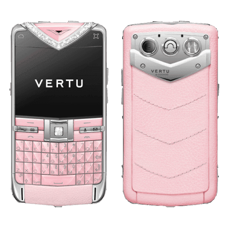 Vertu Constellation Quest Cталь, розовая кожа, бриллианты