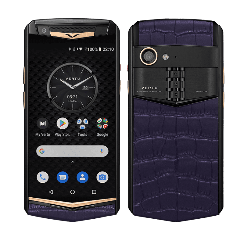 ASTER P Yellow Gold Pure Alligator Violet