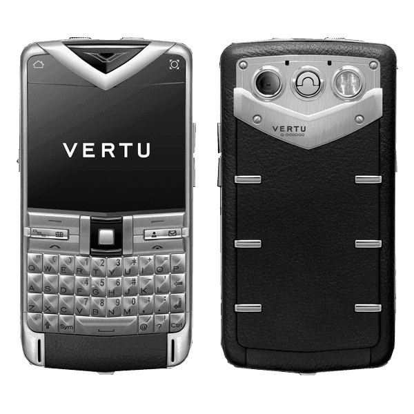 Vertu Constellation Quest Матовая сталь, черная кожа