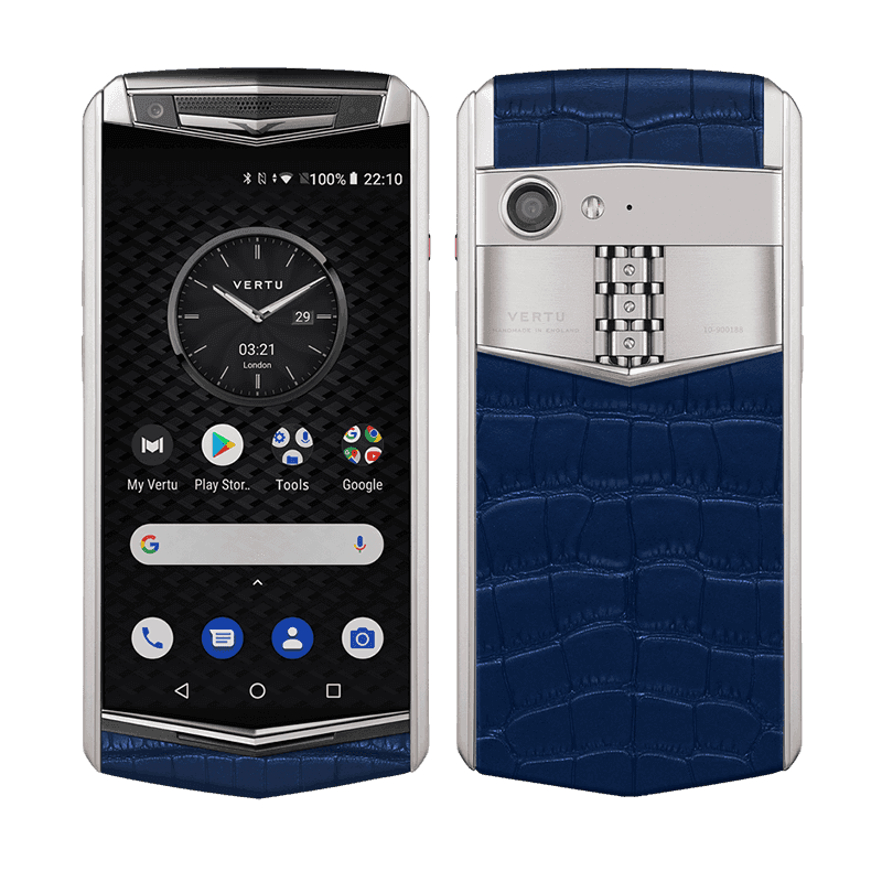 ASTER P Baroque Alligator Navy Blue