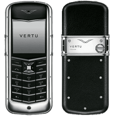 Vertu Полированная сталь с черной керамикой