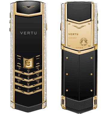 Vertu Signature S Design Желтое золото, бриллиантовая россыпь