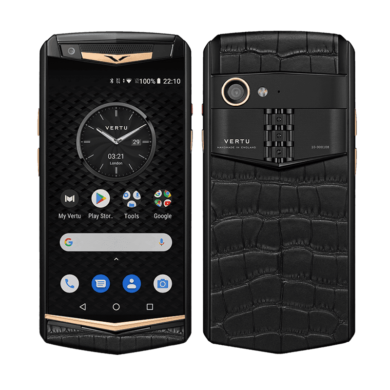 ASTER P Yellow Gold Pure Alligator Jet V