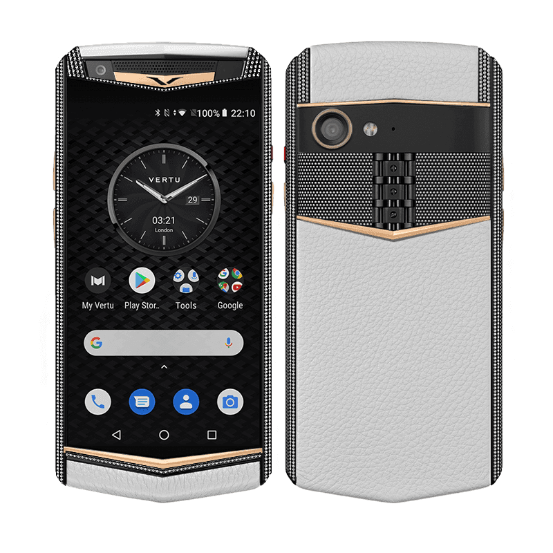 ASTER P Yellow Gold with Diamonds Calf Moon White