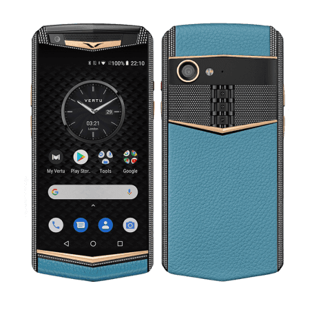 ASTER P Yellow Gold with Diamonds Calf Gentleman Blue