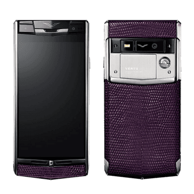 Vertu Signature Touch Damson Lizard