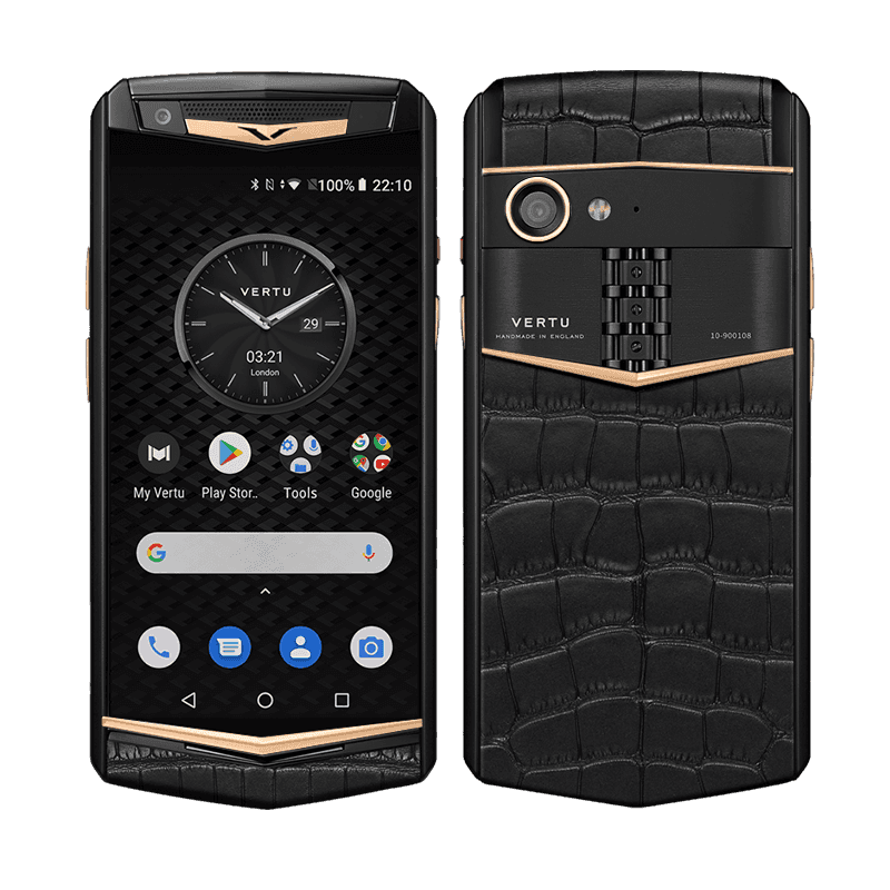 ASTER P Yellow Gold Alligator Jet V