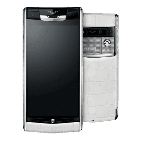 Vertu Signature Touch Clous de Paris WHITE ALLIGATOR (MTO)
