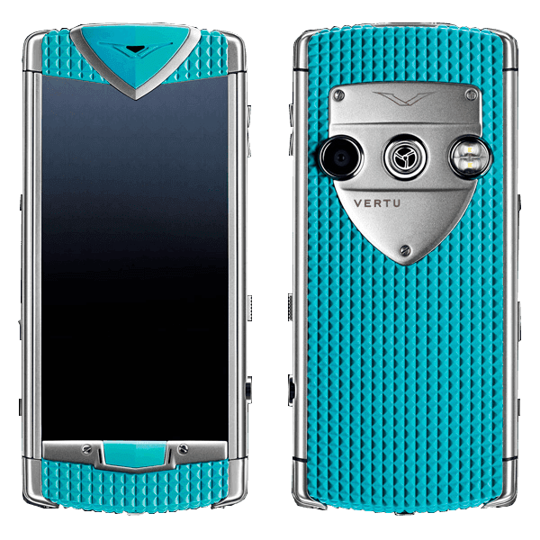 Vertu Constellation T Smile Coral Blue Голубая резина