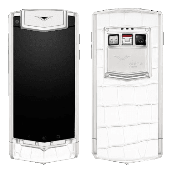 Vertu Ti Titanium White Alligator