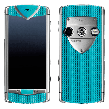 Vertu Constellation T Smile Coral Blue Голубая резина