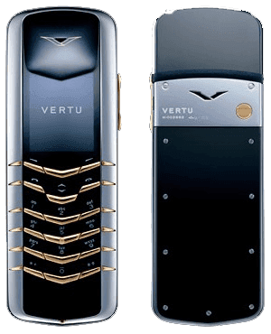 Vertu Signature Нержавеющая сталь с золотыми кнопками