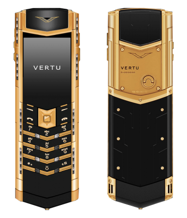  Vertu Signature S Design Deco Красное золото, розовые сапфиры