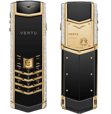  Vertu Signature S Design Желтое золото, бриллиантовая россыпь